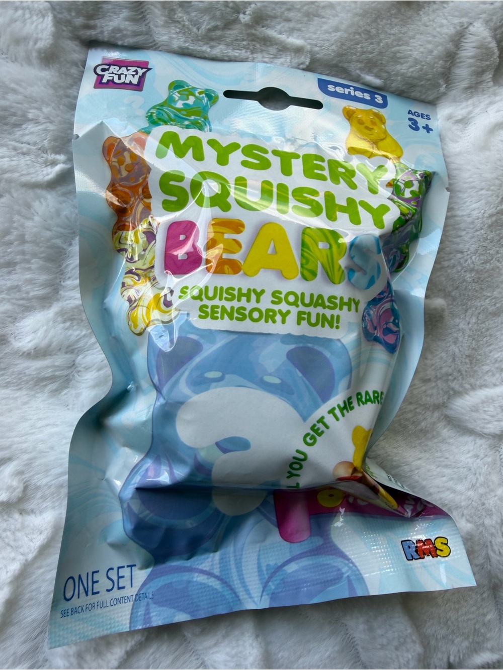 🧸✨ NIB Crazy Fun Series 3 Mystery Squishy Bear 🍭RARE